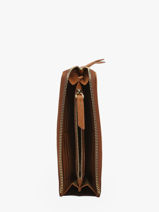 Portefeuille Nat et nin Bruin vintage LINN-vue-porte