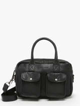 Cross Body Tas Vintage Leder Paul marius Zwart vintage LEDANDYS