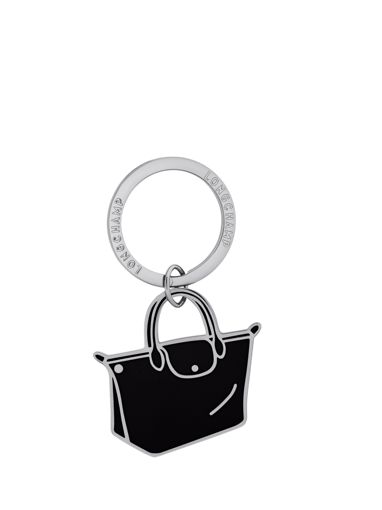 Longchamp Metal Sleutelhanger Wit