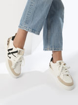Sneakers Luna Lopard Vanessa wu Zwart accessoires BK2656NR-vue-porte