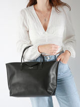 Handtas Maya Lancaster Zwart maya 19-vue-porte