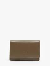 Portefeuille Caviar Leder Crinkles Bruin caviar 14049
