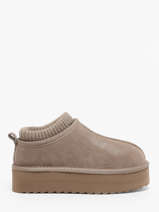 Enkellaarsjes Eggy Platform Colors of california Beige women CYWPLA09