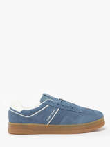 Sneakers Uit Leder Tommy hilfiger Blauw men 1516DA1