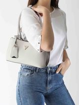 Schoudertas Emilia Polyurethaan Guess Grijs emilia BG877809-vue-porte
