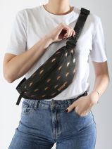 Medium Omkeerbare Belt Bag Cabaia Goud belt bag BELTBAGM-vue-porte