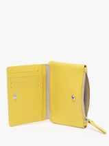 Portefeuille Nat et nin Geel vintage SOLY-vue-porte