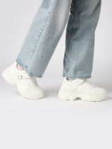Sneakers Bliss Glam Buffalo Wit accessoires 1636293-vue-porte