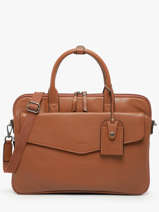 Documententas Flandres 1 Compartiment Leder Etrier Bruin flandres EFLA8241