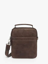 Cross Body Tas Spider Leder Etrier Bruin spider ESPI732M