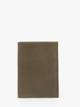 Portefeuille Oil Leder Etrier Groen oil EOIL271