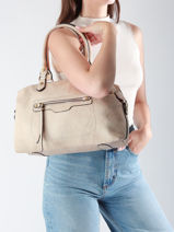 Schoudertas Bubble Miniprix Beige bubble 2131-vue-porte