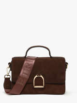 Cross Body Tas Altesse Suede Etrier Bruin altesse suede EASU048S