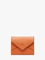 Portemonnee Leder Yves renard Oranje enveloppe 29250