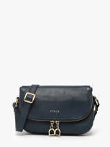 Cross Body Tas S Tradition Leder Etrier Blauw tradition ETRA059S