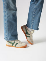 Sneakers Elan Uit Leder Gola Beige accessoires CLB538-vue-porte