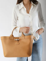 Longchamp Le roseau souple Longchamp Beige-vue-porte
