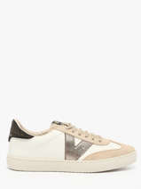 Sneakers Berlin Uit Leder Victoria Beige accessoires 1126222