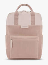 Business Rugzak 1 Compartiment Met 15" Laptopvak Kapten and son Roze cord BERGENPC