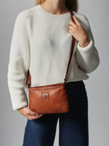 Cross Body Tas Heritage Biba Bruin heritage BT37-vue-porte