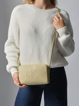 Cross Body Tas Sculpted Calvin klein jeans Bruin sculpted 4K3036G-vue-porte
