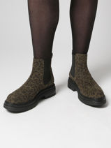 Bootschoenen Uit Leder Aliwell Groen women A0631-vue-porte