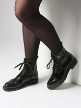 Stadsschoenen Uit Leder Myma Zwart women 8607-vue-porte