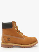 Boots Uit Leder Timberland Bruin women 3617131