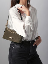 Cross Body Tas Betty Su�de Leder Nathan baume Groen vogue - 00031-05-vue-porte