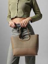 Handtas Geneve Miniprix Beige geneve DQ8707-vue-porte