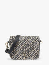 Schoudertas Th Jacquard Polyurethaan Tommy hilfiger Blauw th jacquard AW17447