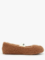 Ballerinas Uit Leder Moon boot Bruin women D2400010