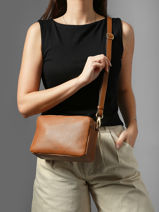 Cross Body Tas Tradition Leder Etrier Beige tradition ETRA141M-vue-porte