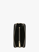 Portefeuille Signature Medium Zip Leder Karl lagerfeld Zwart k signature B1W32036-vue-porte
