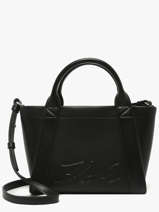 Handtas K/ville Leder Karl lagerfeld Zwart k ville B1W30067