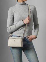 Cross Body Tas Cresidia Guess Wit cresidia PD988872-vue-porte