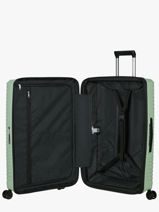 Harde Reiskoffer Upscape Samsonite Groen upscape KJ1003-vue-porte