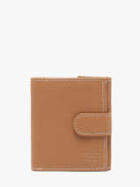 Portefeuille Caviar Leder Crinkles Bruin caviar 14227