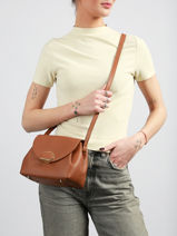 Cross Body Tas Milano Pia Leder Lancaster Bruin milano pia 130-vue-porte