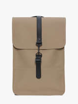 Backpack Mini - Rugzak 1 Compartiment Met 13" Laptopvak Rains Beige city 13020