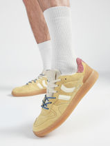 Sneakers Uit Leder Coolway Geel men 8693817-vue-porte