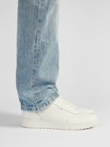 Sneakers Uit Leder Tommy hilfiger Wit men 5868YBL-vue-porte