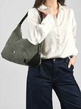 Schoudertas Carrie Su�de Leder Nathan baume Groen vogue 1-vue-porte