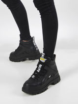 Aspha Nc Mid Sneakers Met Platformzool Buffalo accessoires 16220450-vue-porte