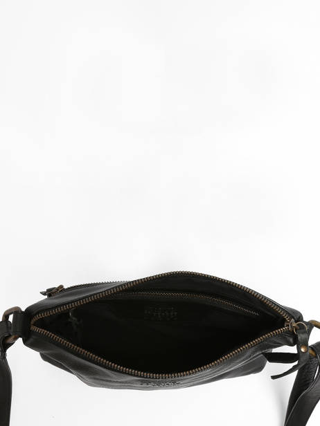 Cross Body Tas Cow Leder Basilic pepper Zwart cow BCOW68 ander zicht 3