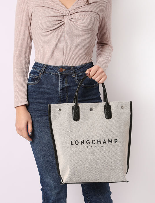 Longchamp Essential toile Handtas Wit