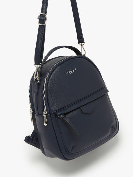 Rugzak Miniprix Blauw grained F3606 ander zicht 2