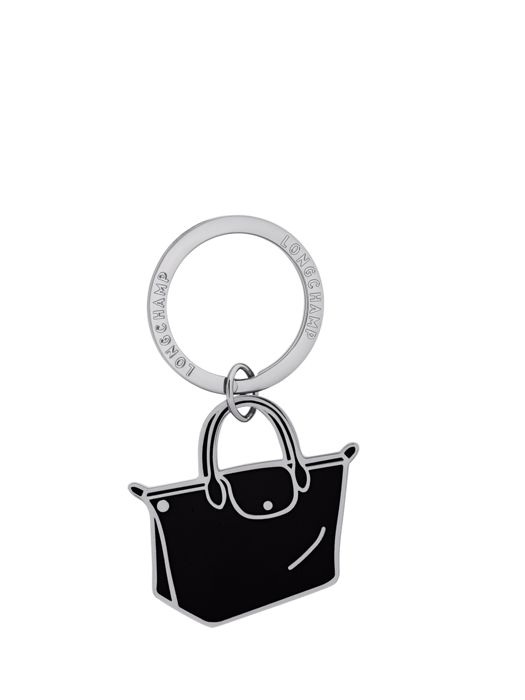Longchamp Metal Sleutelhanger Zwart