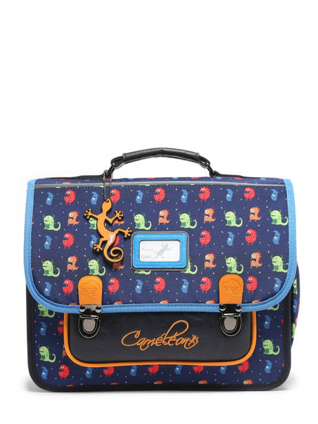 Boekentas Rétro 2 Compartimenten Cameleon Veelkleurig retro CA35 ander zicht 7