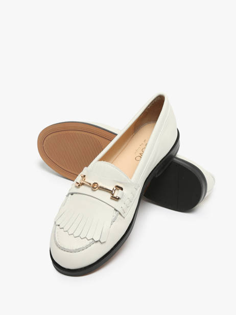 Mocassins Uit Leder Inuovo Wit women B01002 ander zicht 1